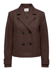 Carmakoma CARFREJA SHORT DB JACKET OTW NOOS Bruin - OAK Fashion Noordwolde