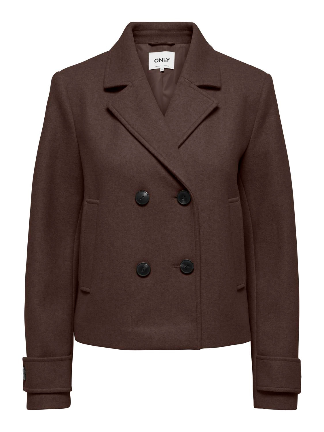 Carmakoma CARFREJA SHORT DB JACKET OTW NOOS Bruin - OAK Fashion Noordwolde