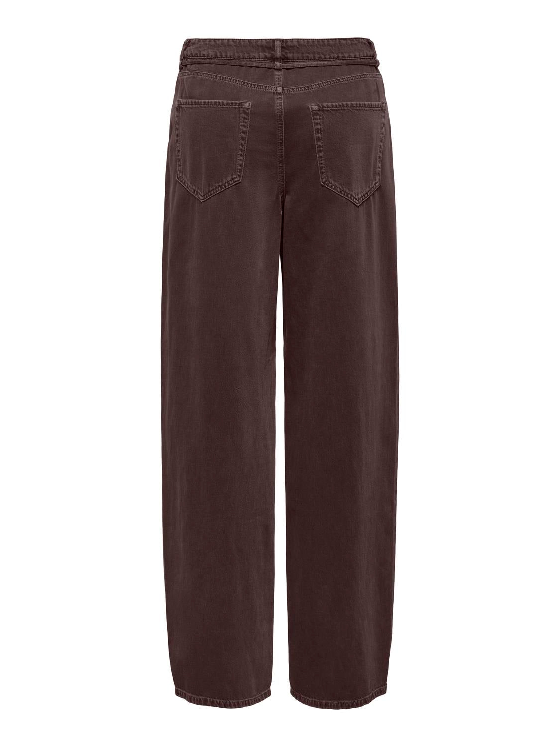 Carmakoma CARGIANNA-SILLA MW STR BELT PANT PNT Bruin - OAK Fashion Noordwolde