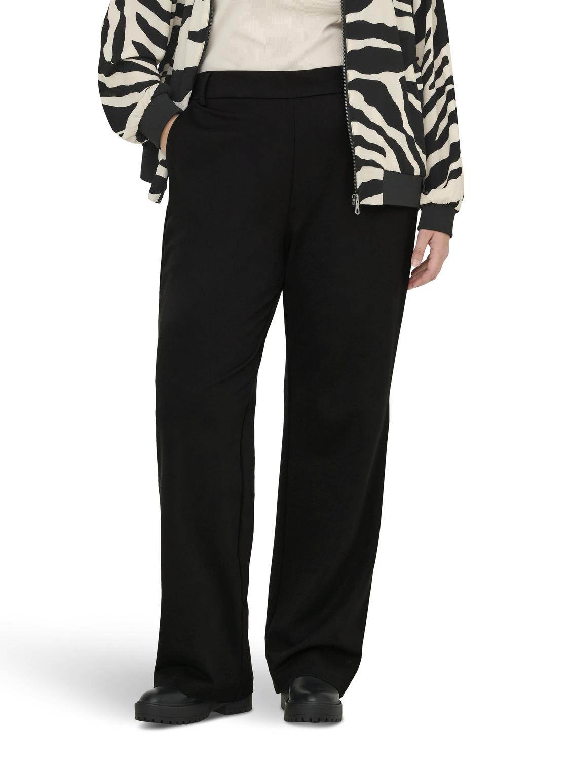 Carmakoma CARGOLDTRASH MW STRAIGHT PANT NOOS Zwart - OAK Fashion Noordwolde