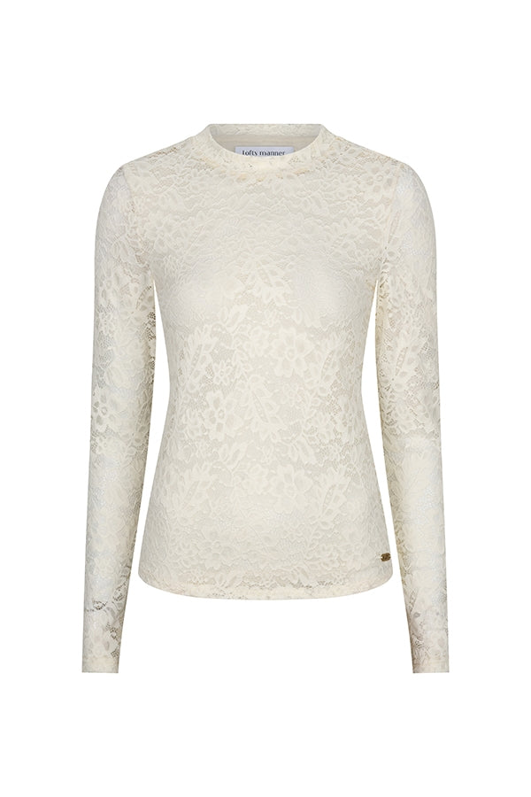 Lofty Manner Top Irea - Classis Lace Wit - OAK Fashion Noordwolde