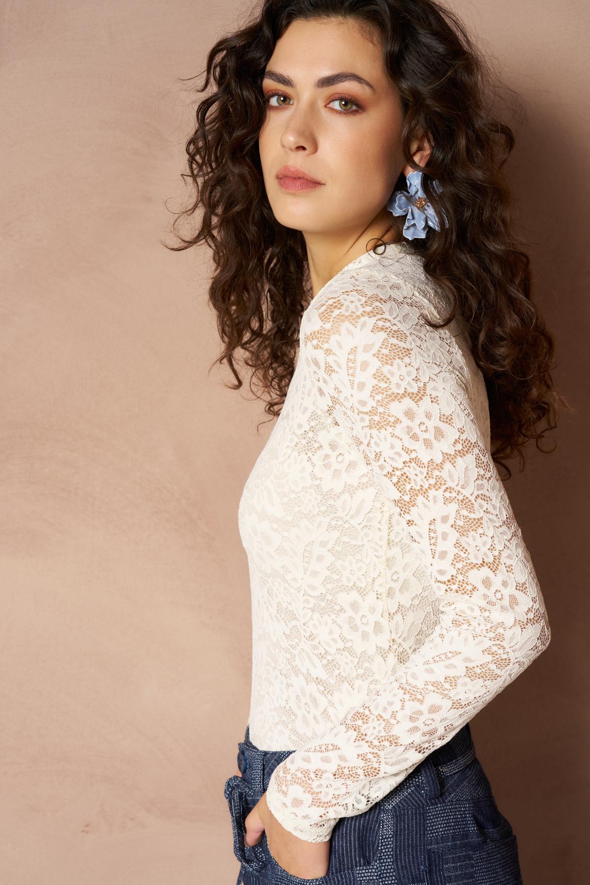 Lofty Manner Top Irea - Classis Lace Wit - OAK Fashion Noordwolde