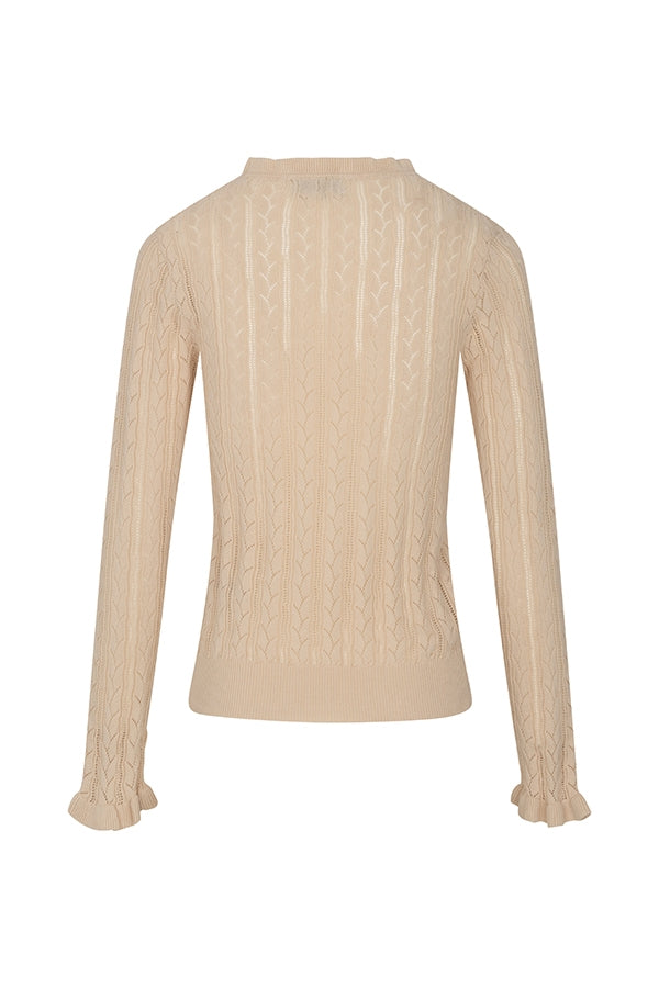 Lofty Manner Top Iska - Classis Ajour Wit - OAK Fashion Noordwolde