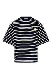 Lofty Manner T'Shirt Imma - Boxy Regular Blauw - OAK Fashion Noordwolde