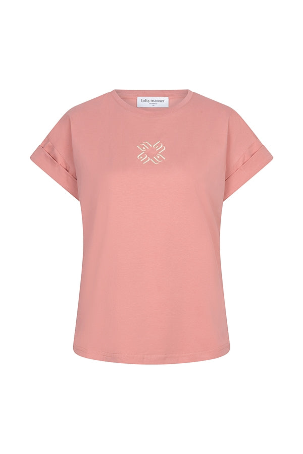 Lofty Manner T'Shirt Isole - Relaxed Rolled Up Rood - OAK Fashion Noordwolde