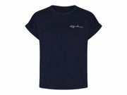 Lofty Manner T'Shirt Isole - Relaxed Rolled Up Blauw - OAK Fashion Noordwolde