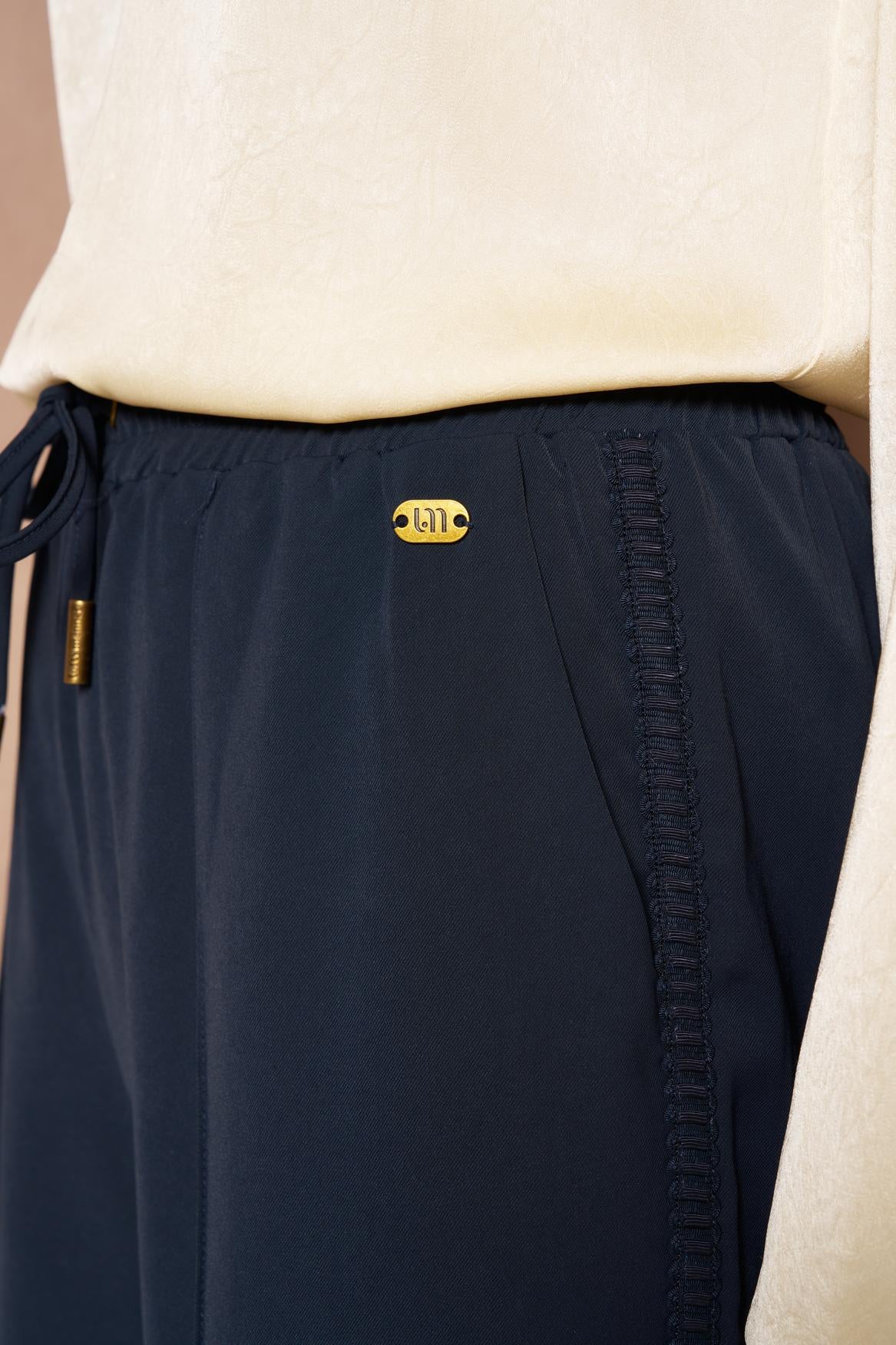 Lofty Manner Pant Inna -Sport Relaxed Blauw - OAK Fashion Noordwolde