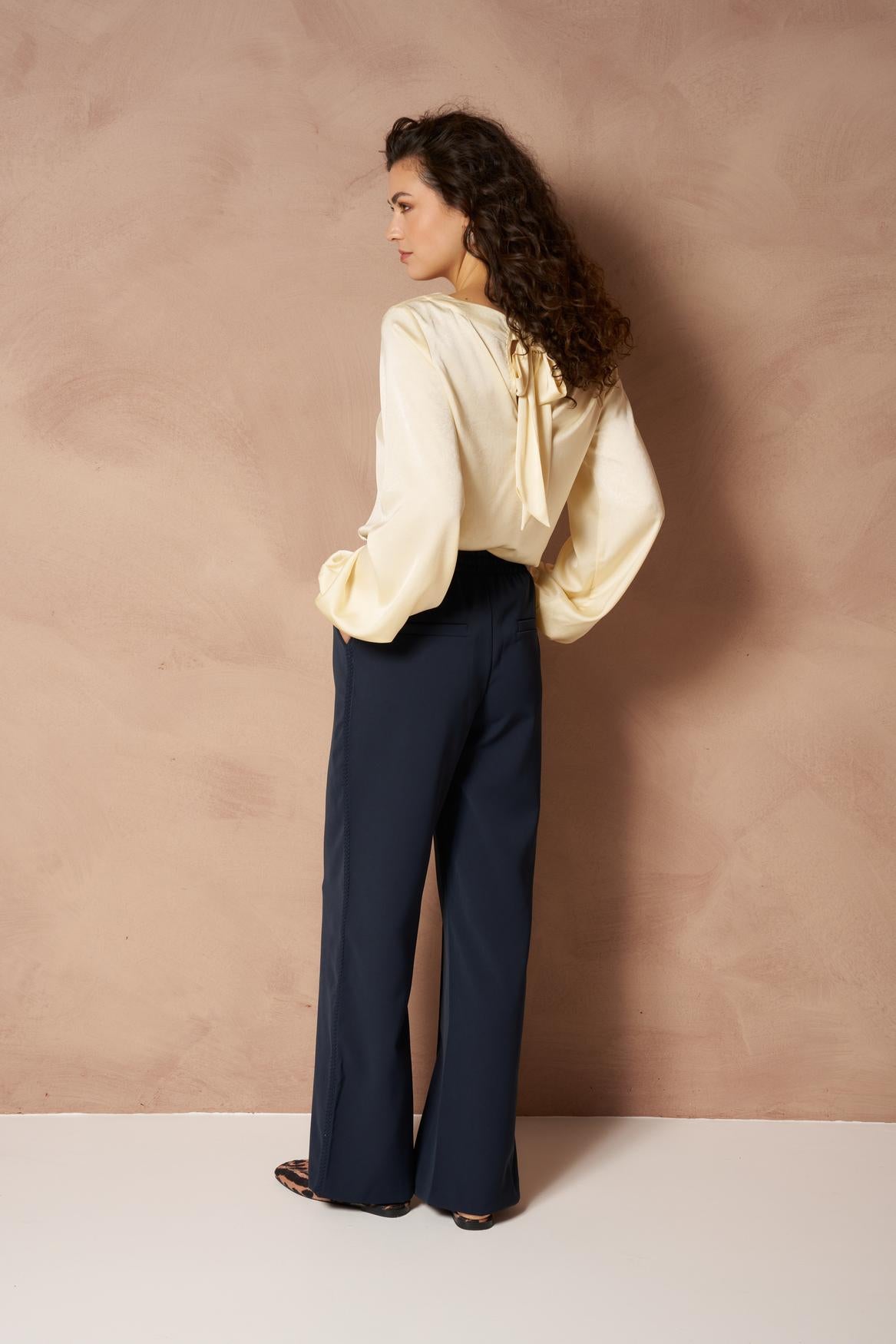 Lofty Manner Pant Inna -Sport Relaxed Blauw - OAK Fashion Noordwolde