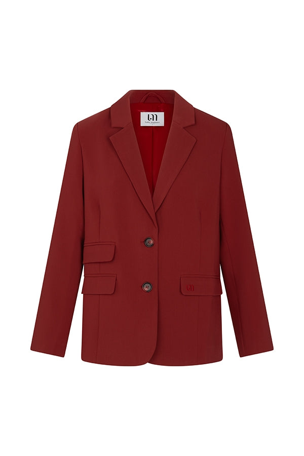 Lofty Manner Blazer Jadie - Single Breasted Boyfriend Rood - OAK Fashion Noordwolde
