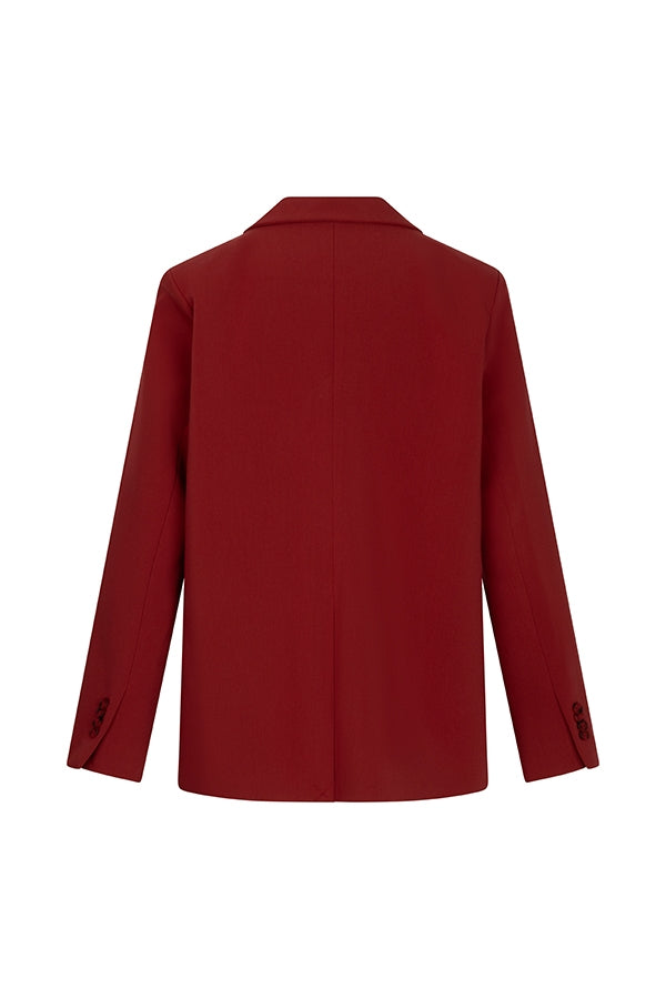 Lofty Manner Blazer Jadie - Single Breasted Boyfriend Rood - OAK Fashion Noordwolde