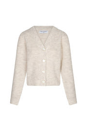 Lofty Manner Cardigan Lily - Classic V-Neck Wit - OAK Fashion Noordwolde
