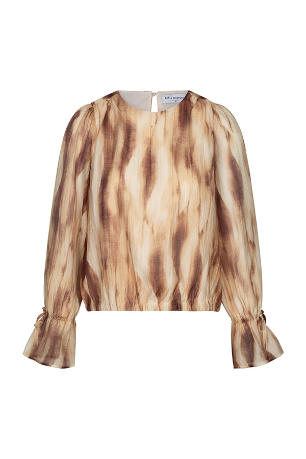 Lofty Manner Top Hyna - Relaxed Balloon Bruin - OAK Fashion Noordwolde