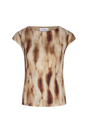 Lofty Manner Top Haisa - Abstract Mesh Bruin - OAK Fashion Noordwolde