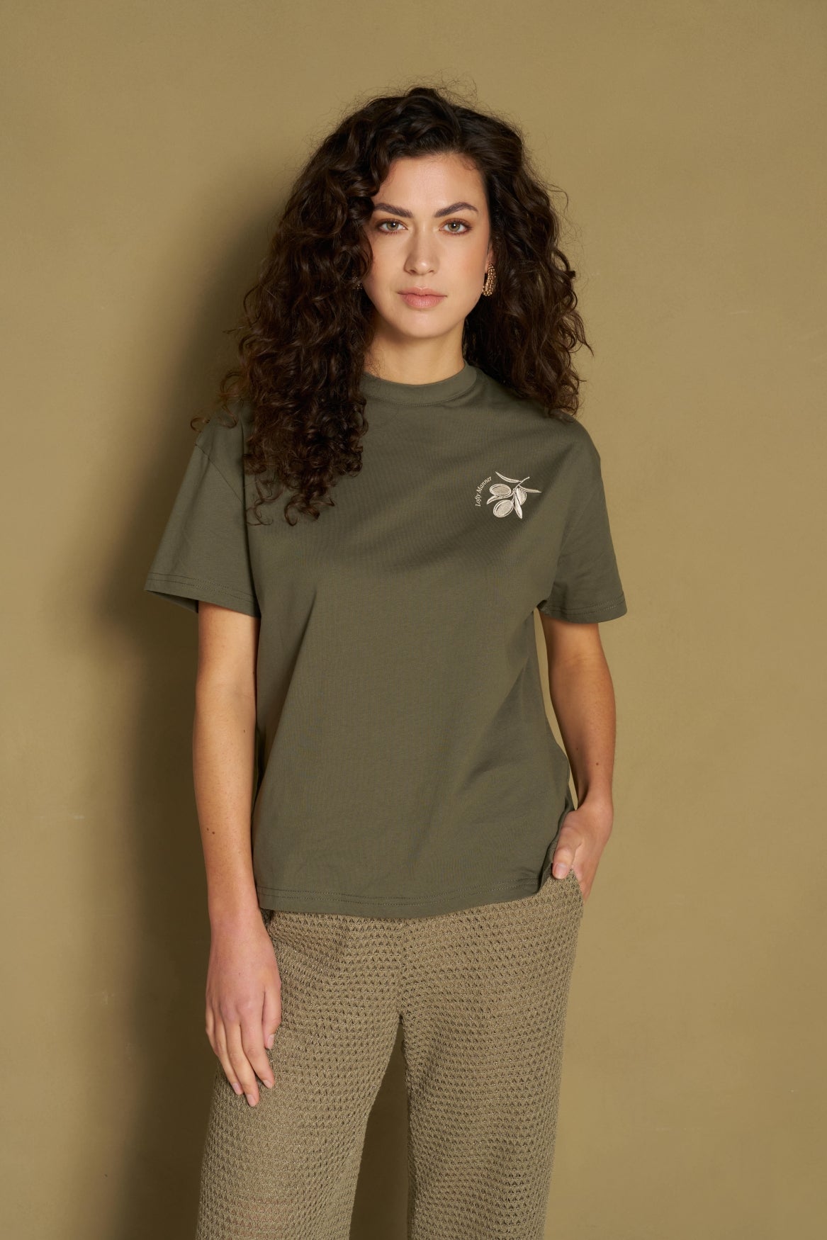 Lofty Manner T'Shirt Imma - Boxy Regular Bruin - OAK Fashion Noordwolde