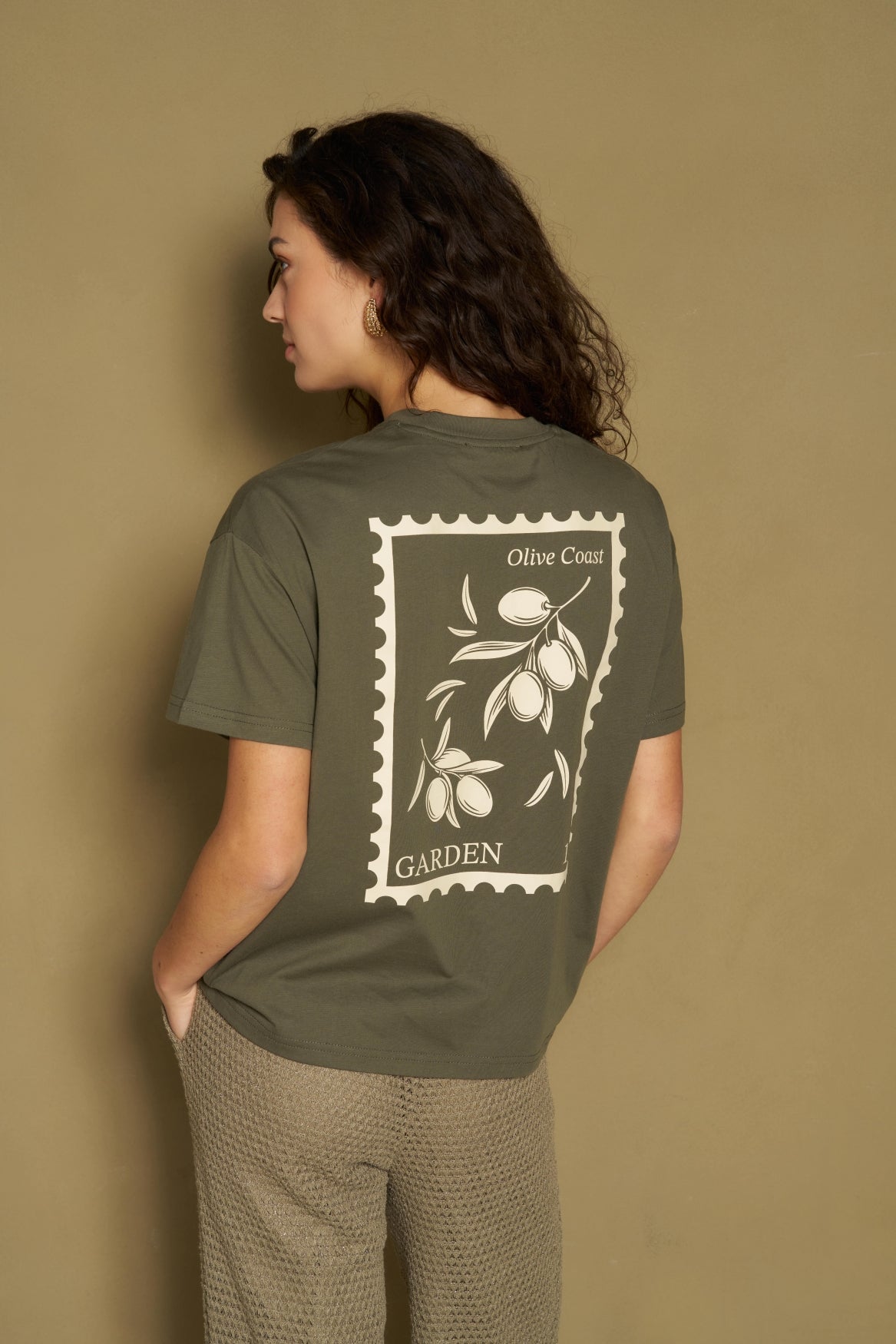 Lofty Manner T'Shirt Imma - Boxy Regular Bruin - OAK Fashion Noordwolde