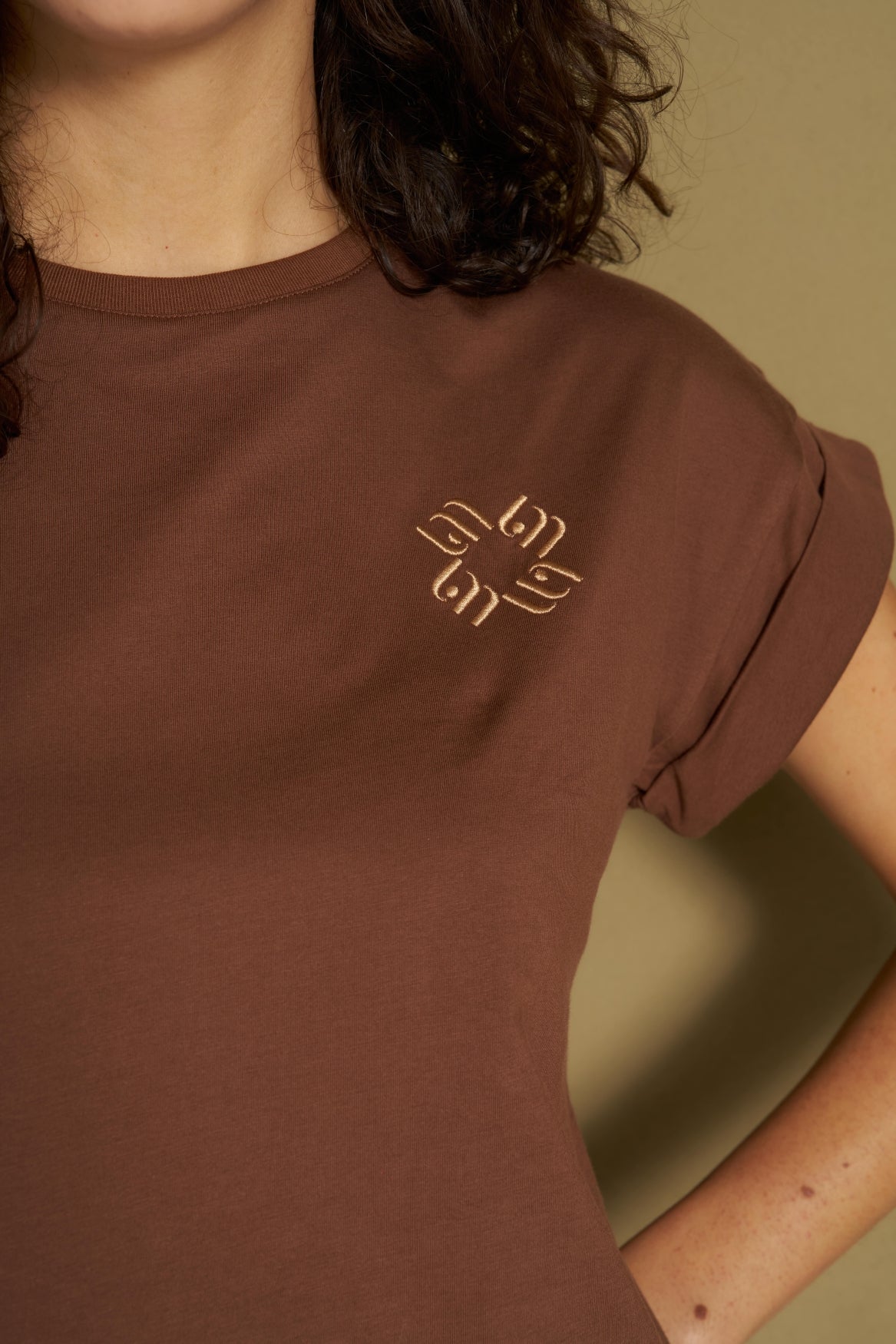 Lofty Manner T-Shirt Isole Bruin - OAK Fashion Noordwolde