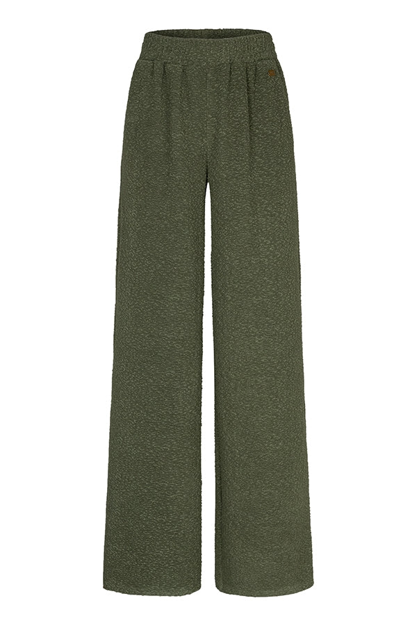 Lofty Manner Pant Mea - Mid Rise Relaxed Groen - OAK Fashion Noordwolde