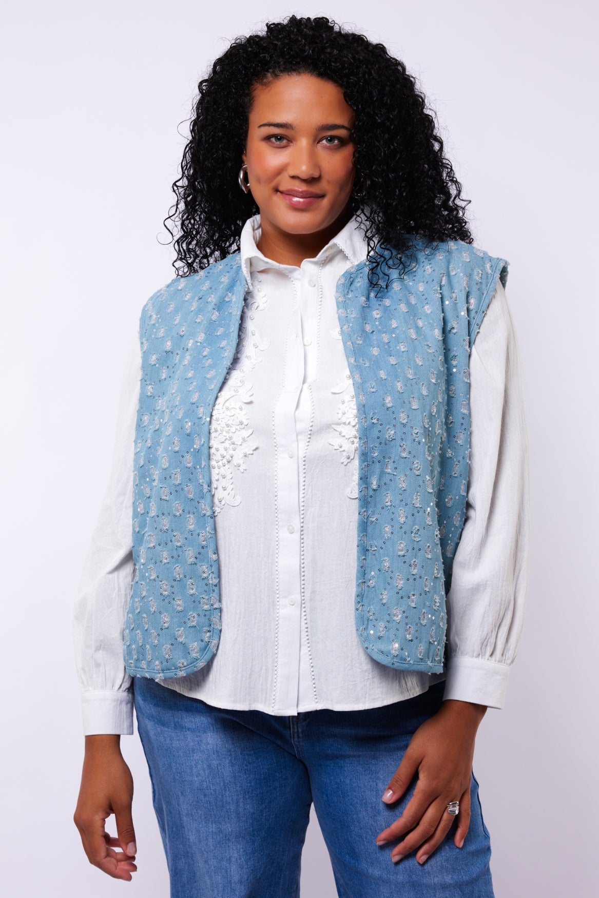 Exxcellent Isa gilet Blauw - OAK Fashion Noordwolde