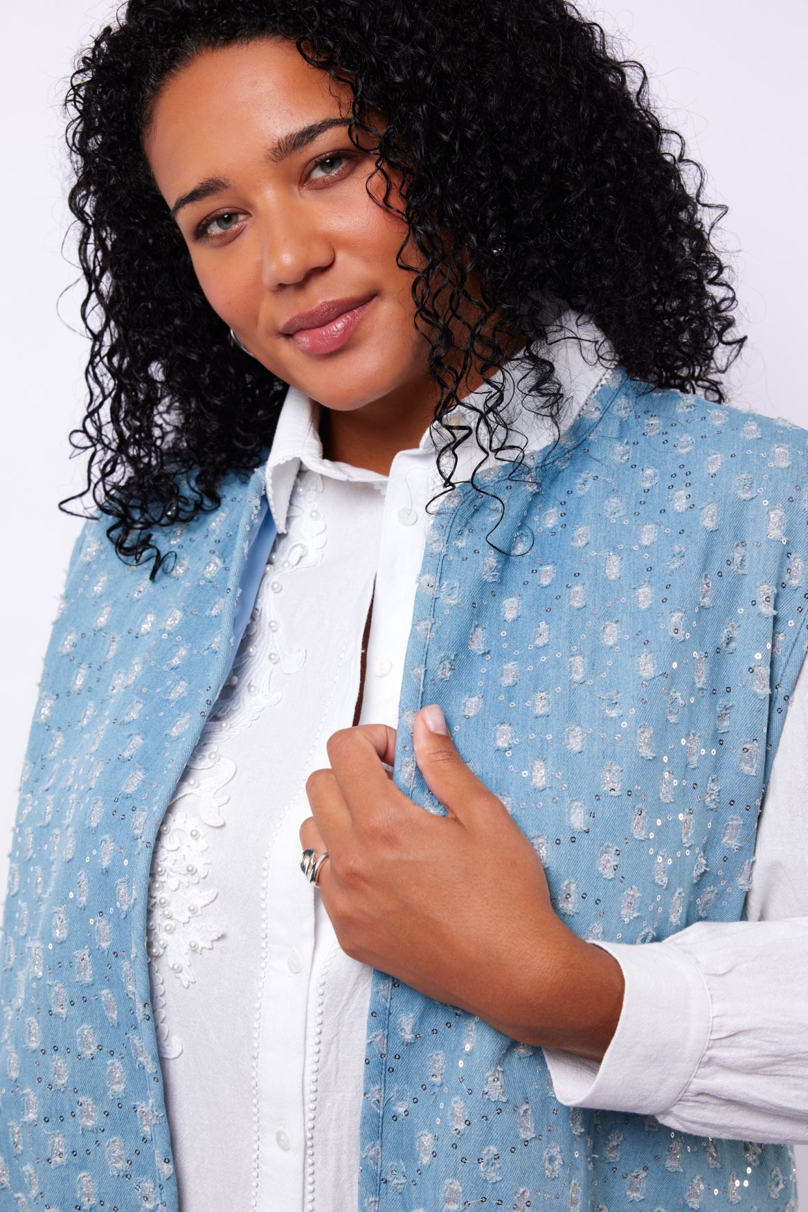 Exxcellent Isa gilet Blauw - OAK Fashion Noordwolde
