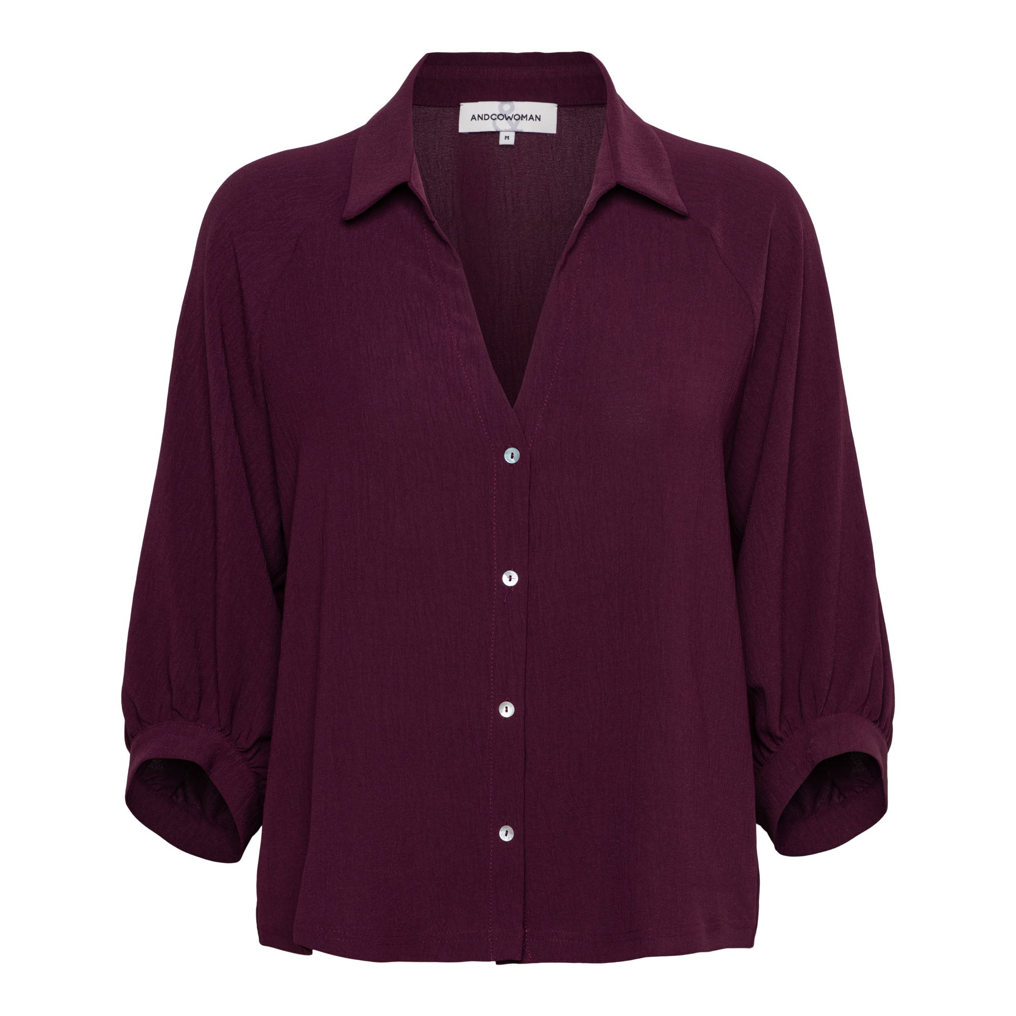 &Co Woman Blouse Marijke Paars - OAK Fashion Noordwolde