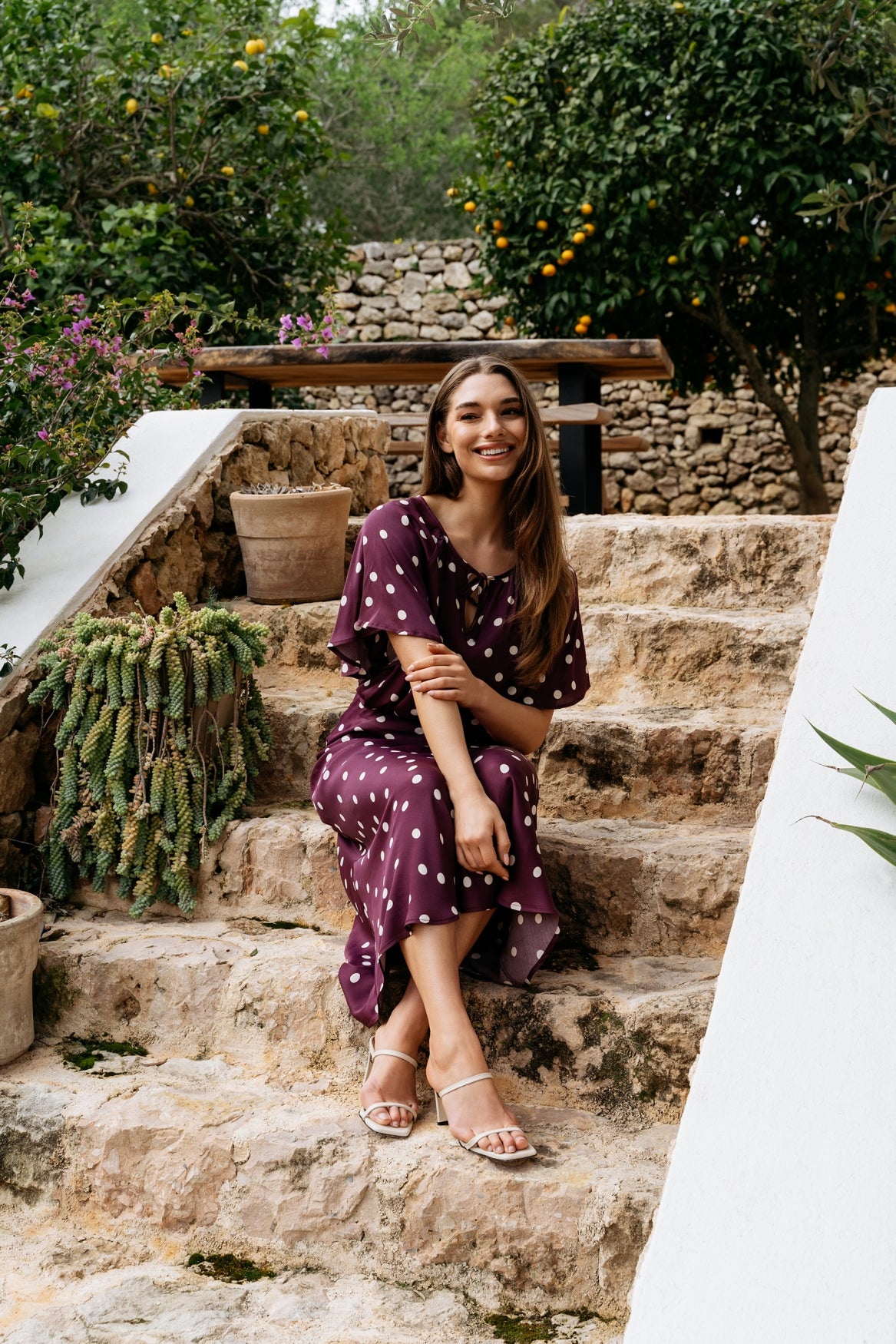 &Co Woman AXELLE DOT Paars - OAK Fashion Noordwolde