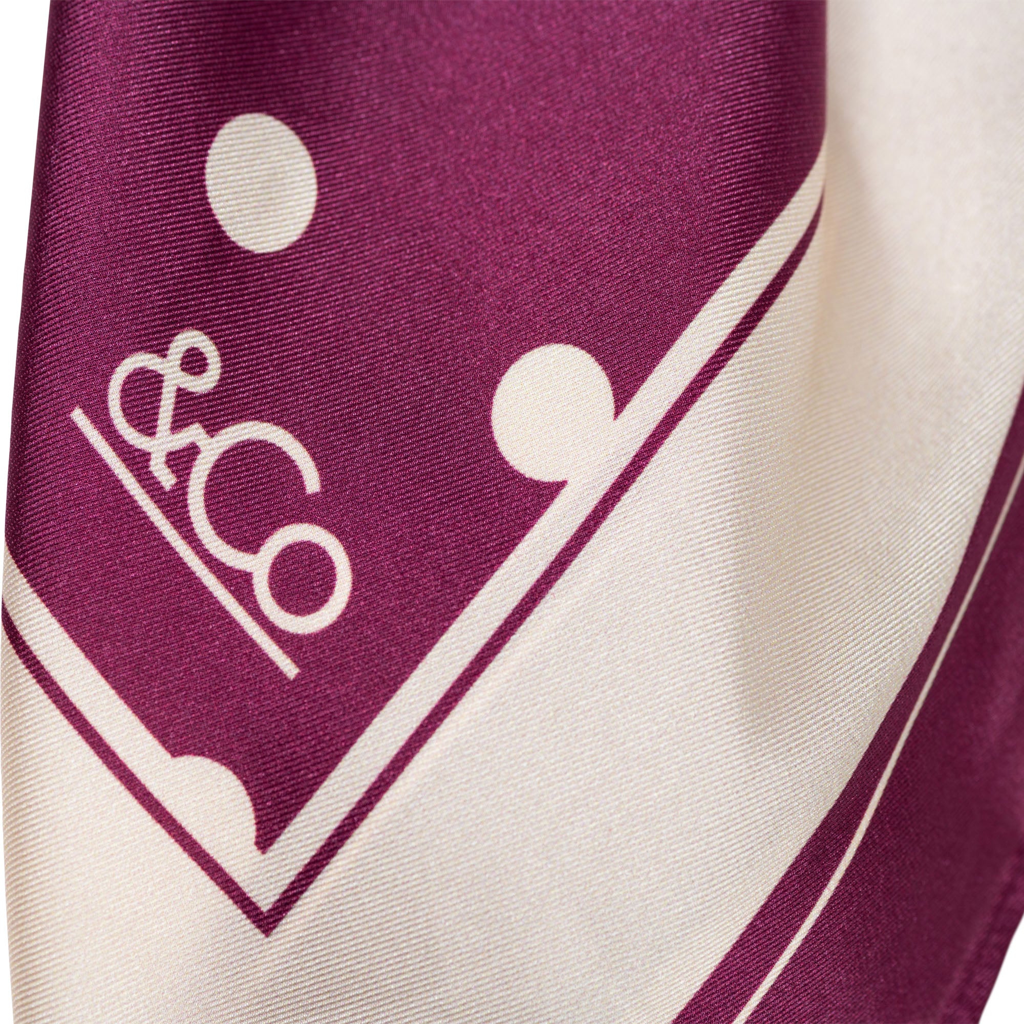 &Co Woman DOT SCARF Paars - OAK Fashion Noordwolde