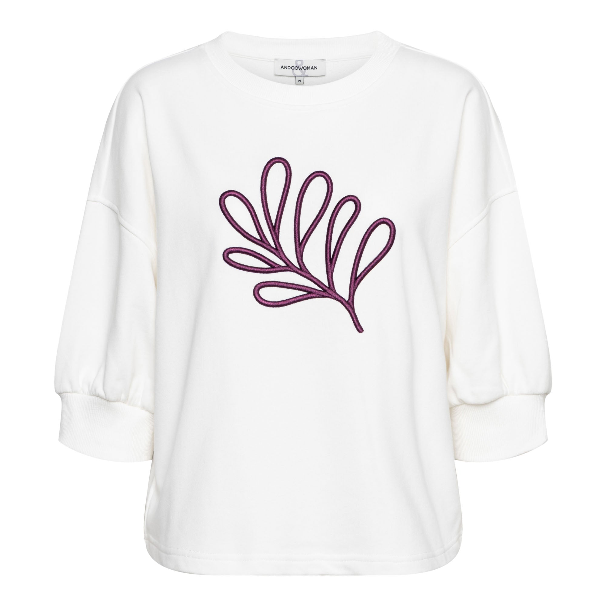 &Co Woman LEAF Wit - OAK Fashion Noordwolde