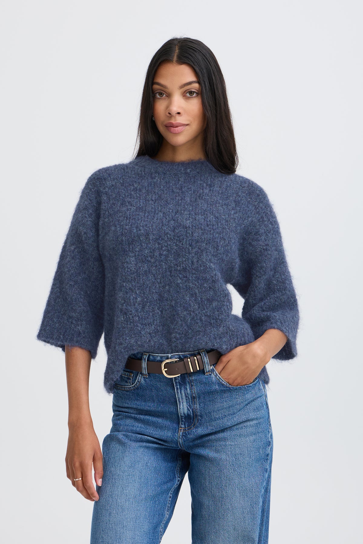 B. Young BYNYLA JUMPER Blue Horizon Melange - OAK Fashion Noordwolde