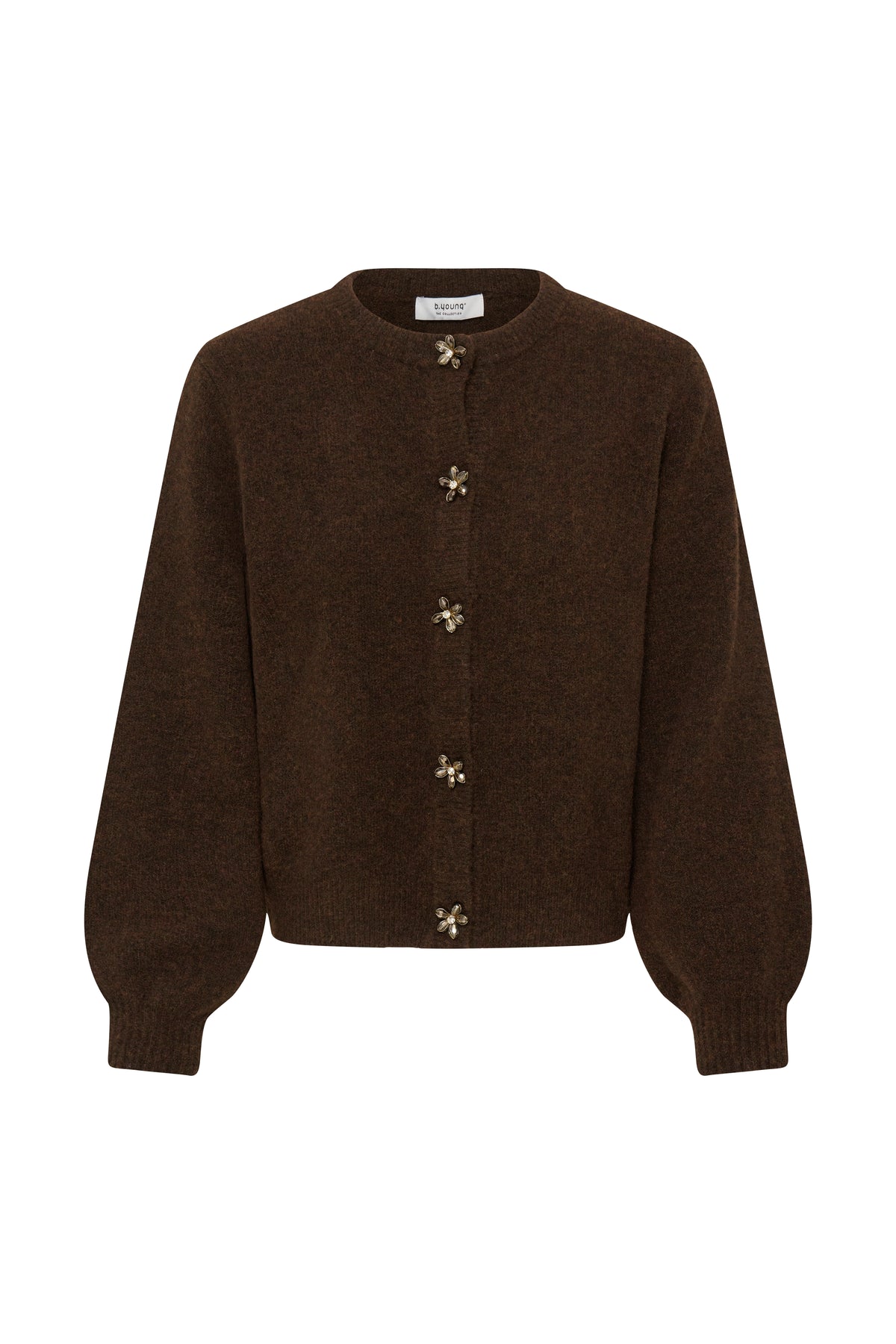B. Young BYOMEA DECO CARDIGAN 2 Java Melange - OAK Fashion Noordwolde