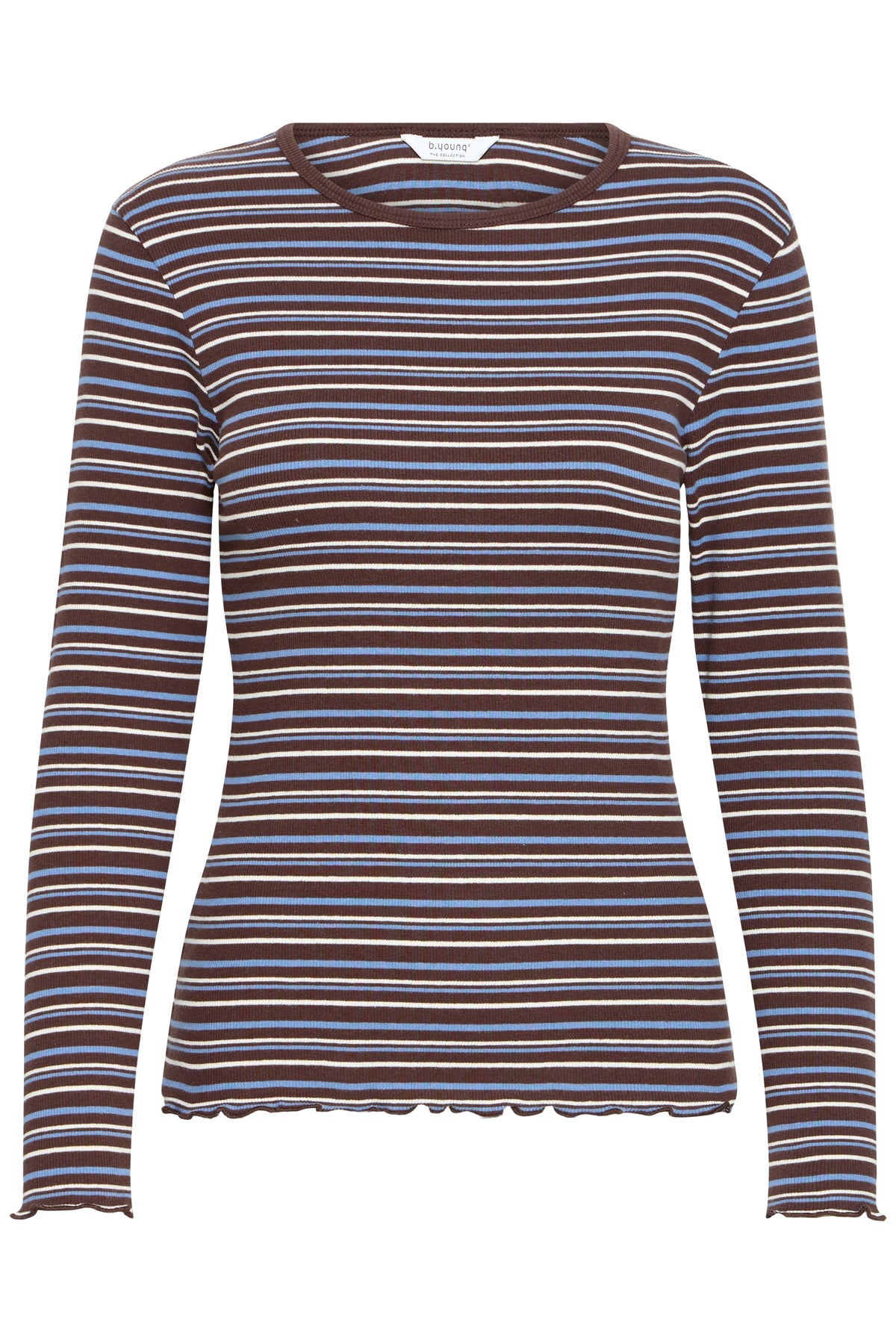 B. Young BYTONE LONG-SLEEVE TSHIRT JAVA STRIPE - OAK Fashion Noordwolde