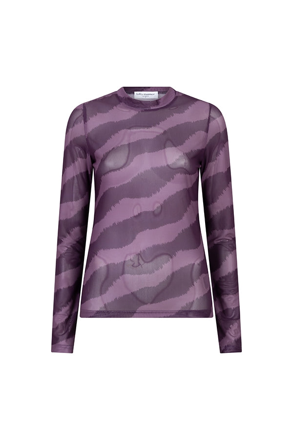 Lofty Manner Top Zina Paars - OAK Fashion Noordwolde