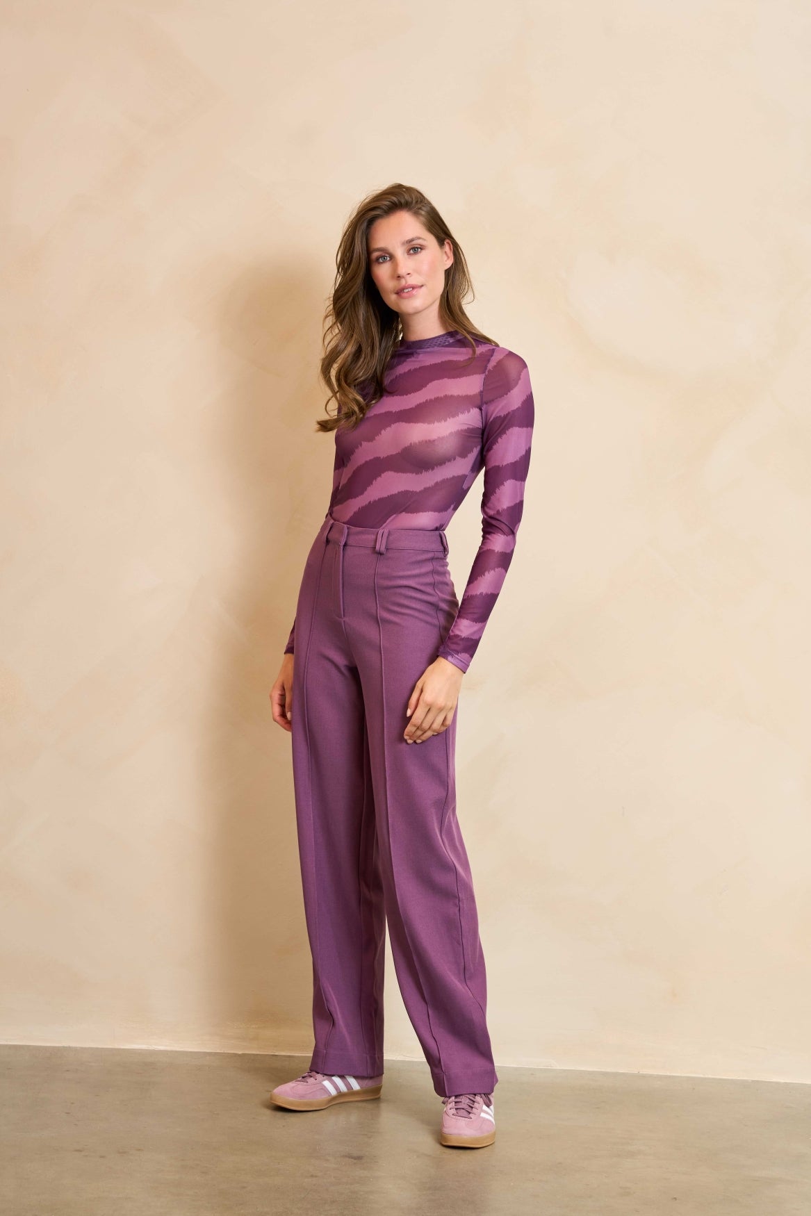 Lofty Manner Top Zina Paars - OAK Fashion Noordwolde