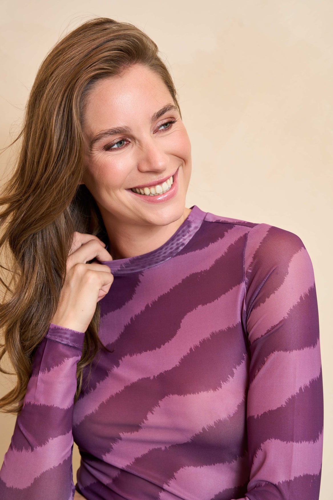 Lofty Manner Top Zina Paars - OAK Fashion Noordwolde