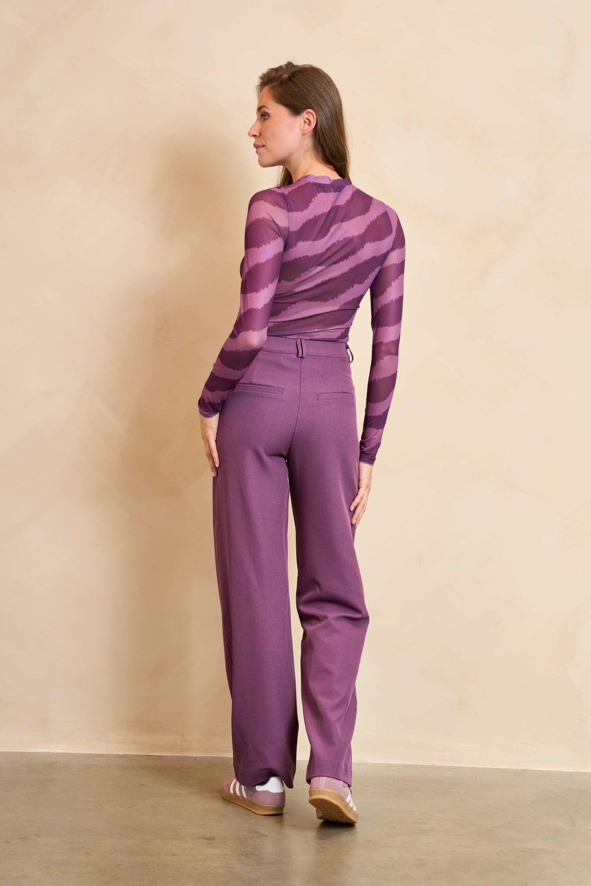 Lofty Manner Top Zina Paars - OAK Fashion Noordwolde