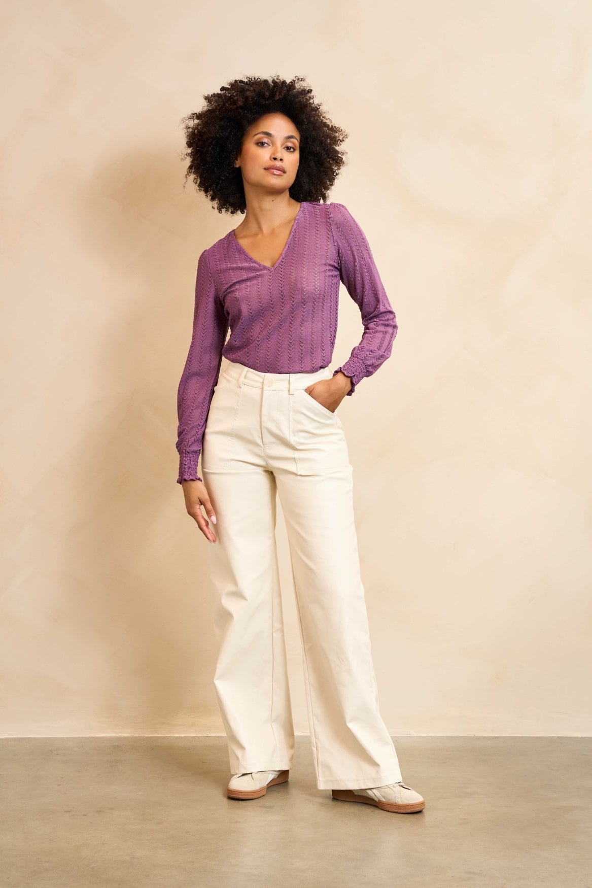 Lofty Manner Blouse Mealis Paars - OAK Fashion Noordwolde