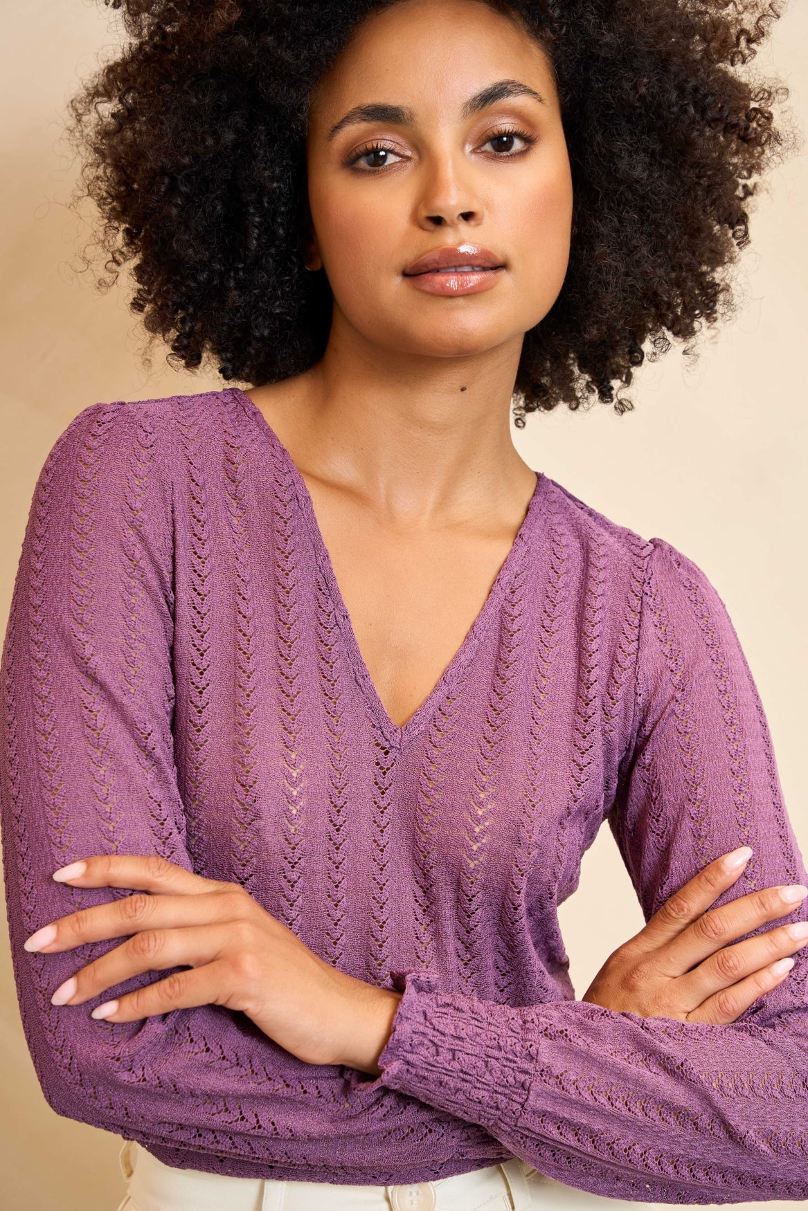 Lofty Manner Blouse Mealis Paars - OAK Fashion Noordwolde