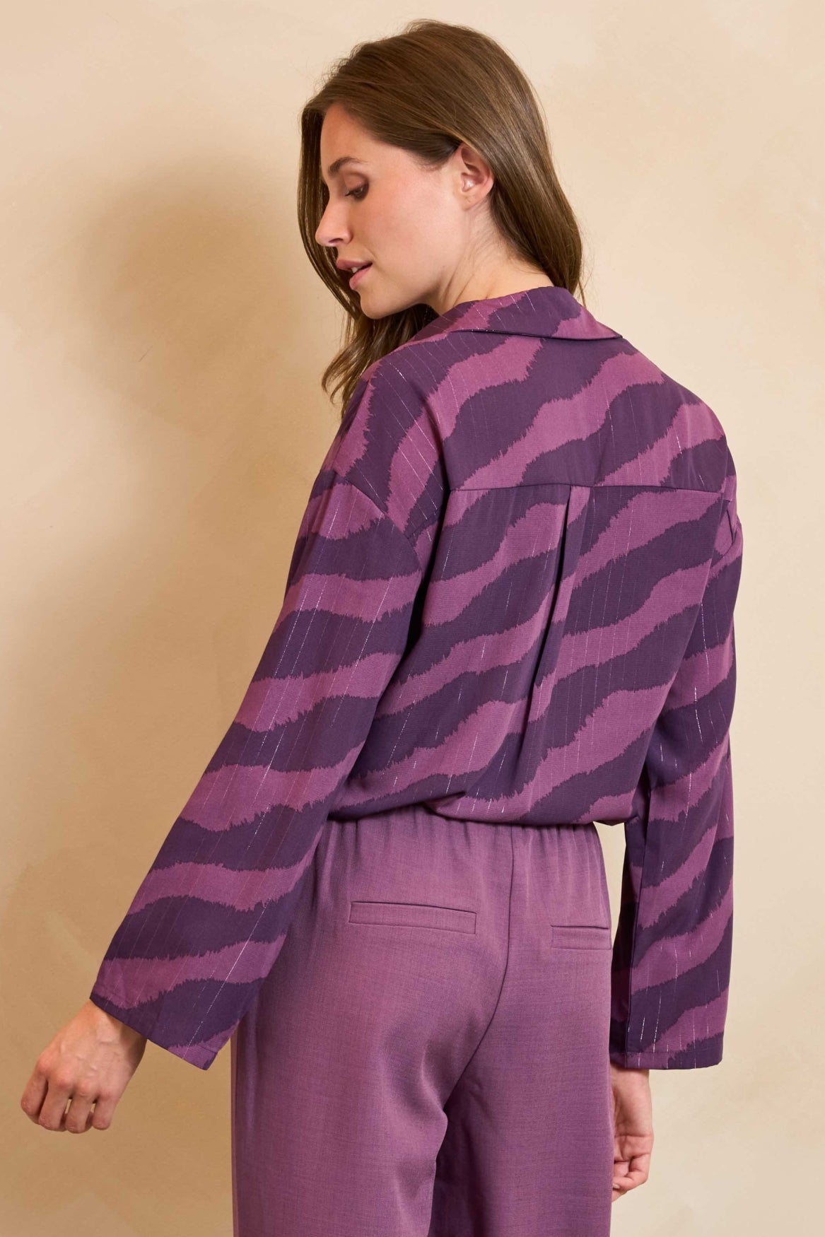 Lofty Manner Blouse Tova Paars - OAK Fashion Noordwolde