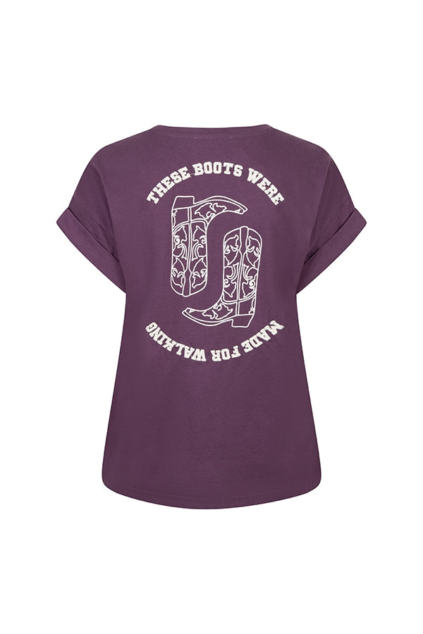 Lofty Manner T-shirt Zeva Paars - OAK Fashion Noordwolde