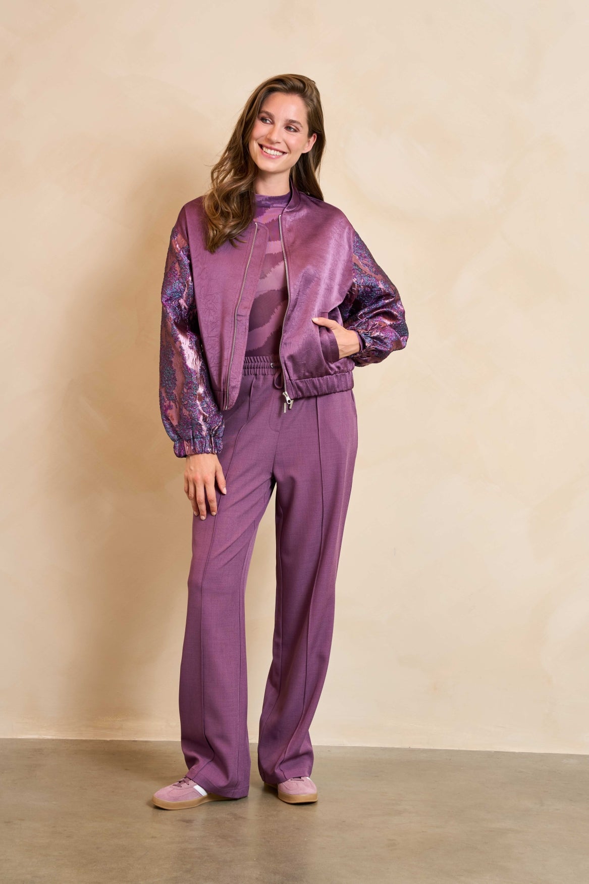 Lofty Manner Jacket Oree Paars - OAK Fashion Noordwolde