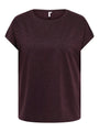 Carmakoma CARMOSTER GLITTER S/S TOP JRS NOOS