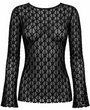 Carmakoma CARAYA L/S O-NECK A-SLEEVE LACE TOP JRS