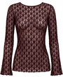 Carmakoma CARAYA L/S O-NECK A-SLEEVE LACE TOP JRS
