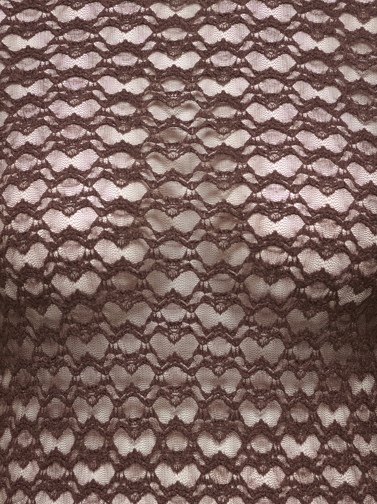 Carmakoma CARAYA L/S O-NECK A-SLEEVE LACE TOP JRS Bruin - OAK Fashion Noordwolde
