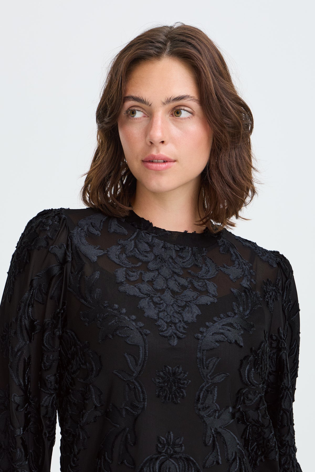 Fransa FRARLOWE TEE 1 Meteorite - OAK Fashion Noordwolde