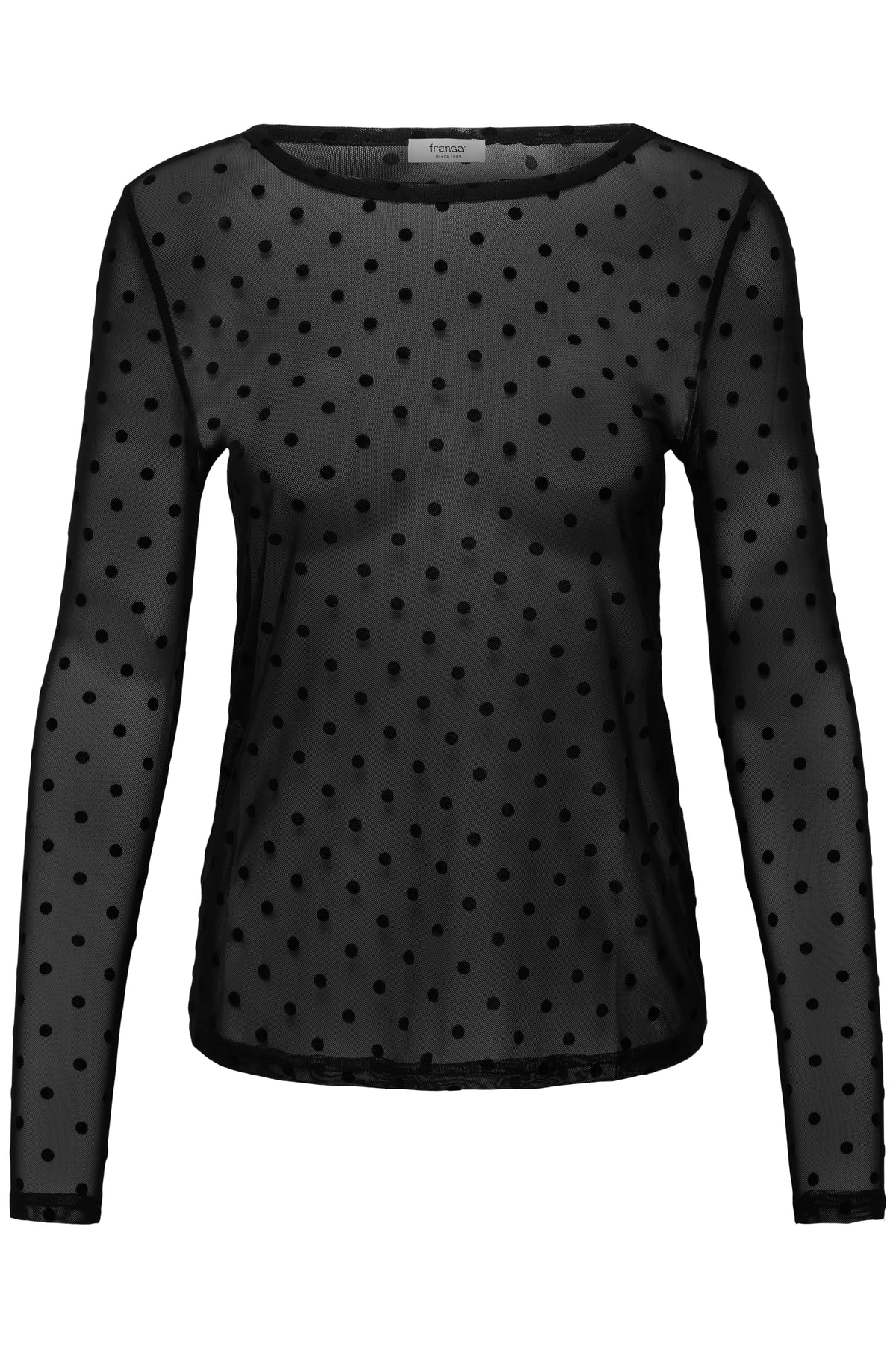 Fransa FRDETA TEE 1 BLACK DOTS - OAK Fashion Noordwolde