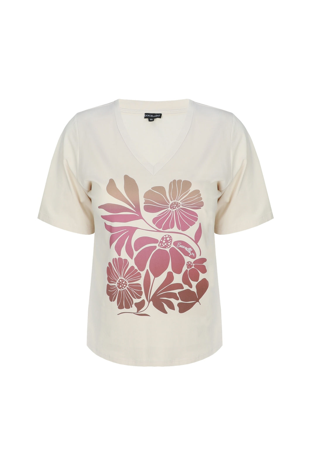 Exxcellent Lumi T-shirt Bruin - OAK Fashion Noordwolde