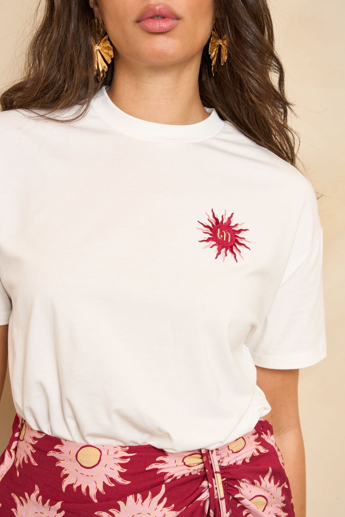 Lofty Manner T-shirt Tiva Wit - OAK Fashion Noordwolde