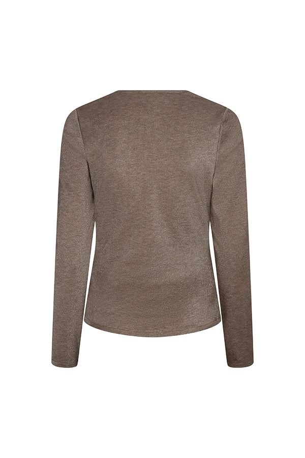 Lofty Manner Top Jori - Wrap Grijs - OAK Fashion Noordwolde