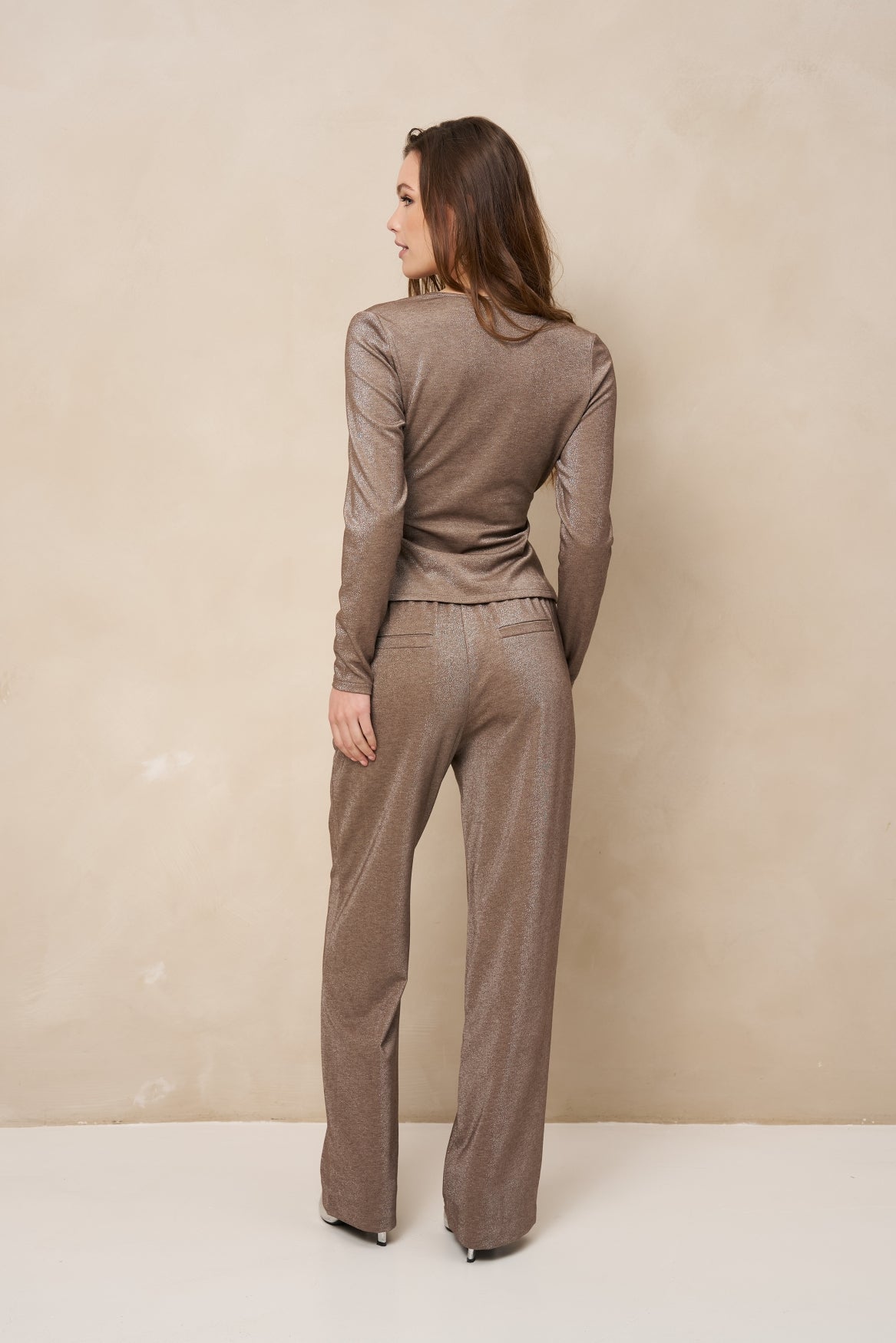Lofty Manner Top Jori - Wrap Grijs - OAK Fashion Noordwolde