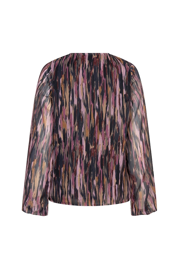 Lofty Manner Top Jannie - Abstract Printed Groen - OAK Fashion Noordwolde